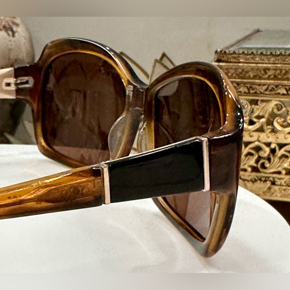 Karen Kane - Dahlia - Tortoiseshell/Honey Sunglasses - VGUC, w/ KK Hard-Case EUC - Picture 13 of 17